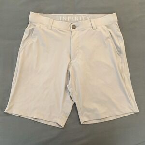 Infinity Shorts Mens 30 Beige LinearFlex Performance Chino Stretch Lightweight